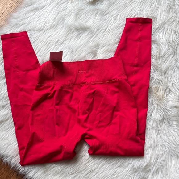 NWT PINK Victoria's Secret Bold Red Leggings - Picture 6 of 6